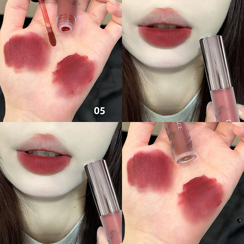 Matte Velvet Lip Tint Long Lasting - CACE Batom Líquido Matte Vermelho Velvet,