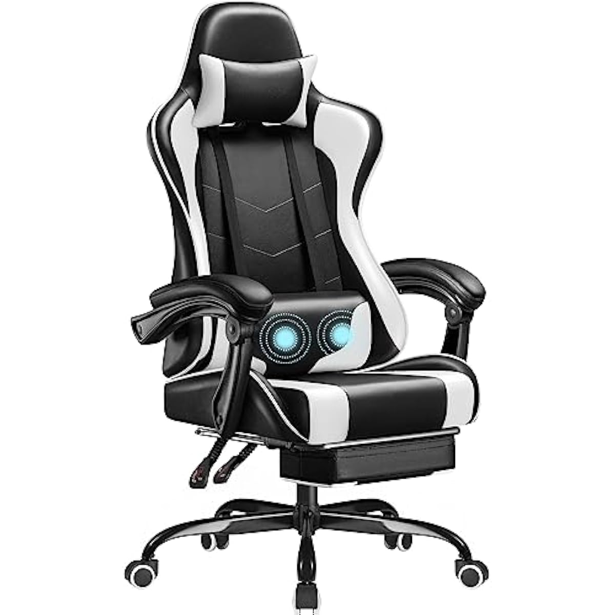 Massage - Cadeira gamer com altura ajustável, assento
