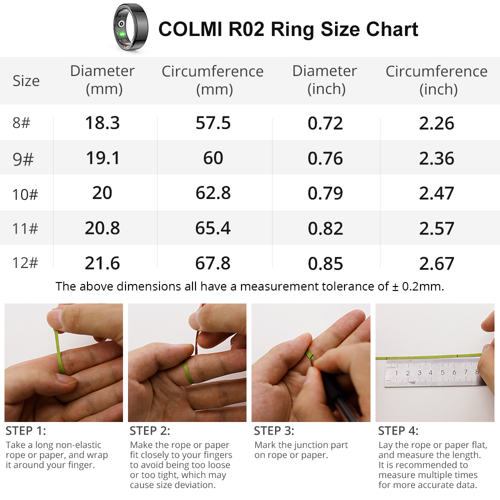 [2024] COLMI R02 Anel intelige - Health Monitors avaliação e preço