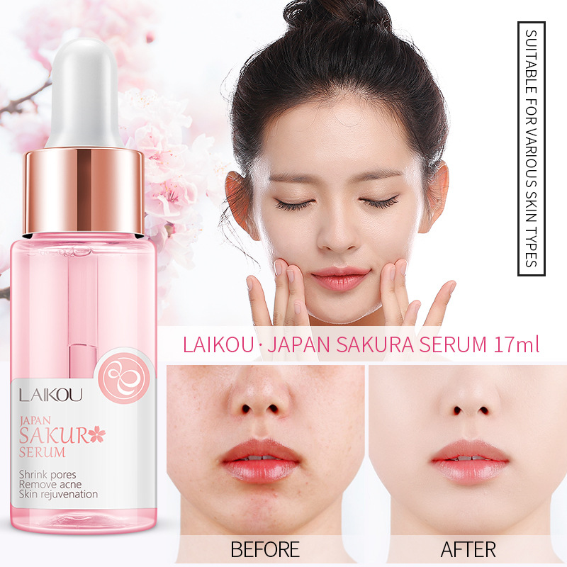 Soro Laikou-sakura e creme fac - Niacinamide Pore Shrinking Essence avaliação e preço